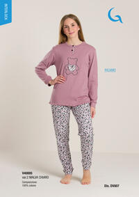 PIGIAMA RAGAZZA M/L V40005 Tellini S.r.l. Ingrosso Abbigliamento